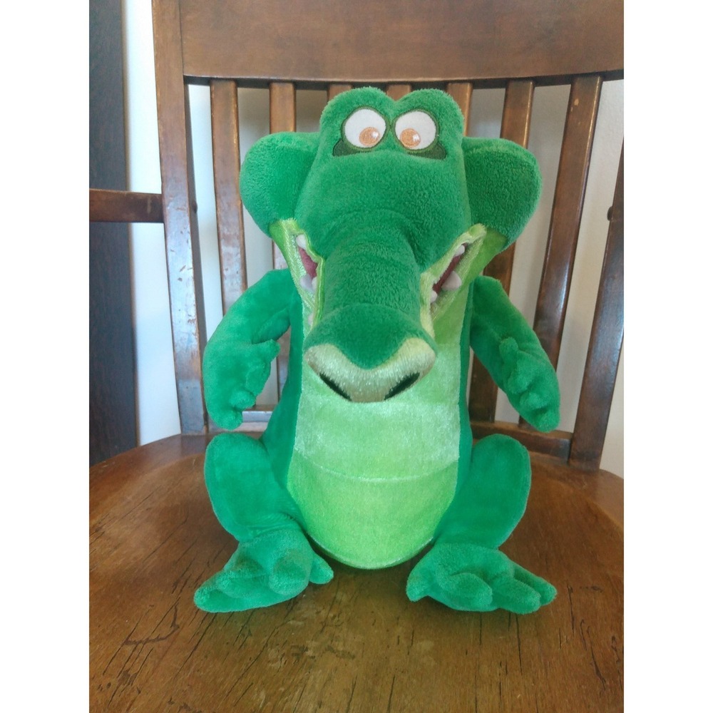 AUTHENTIC Disney Store Tick Tock Crocodile PETER PAN Plush Crocodile Toy EUC 15"